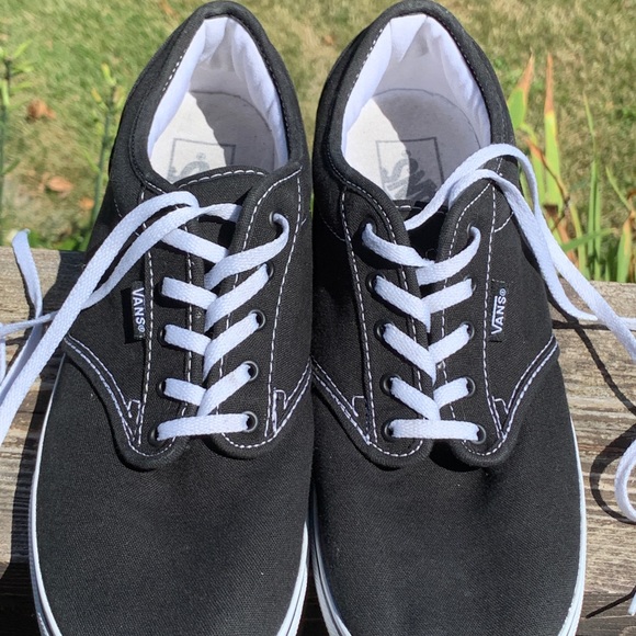 VANS Classic Low Top Sneaker Shoes Black Size 9 - Picture 4 of 6